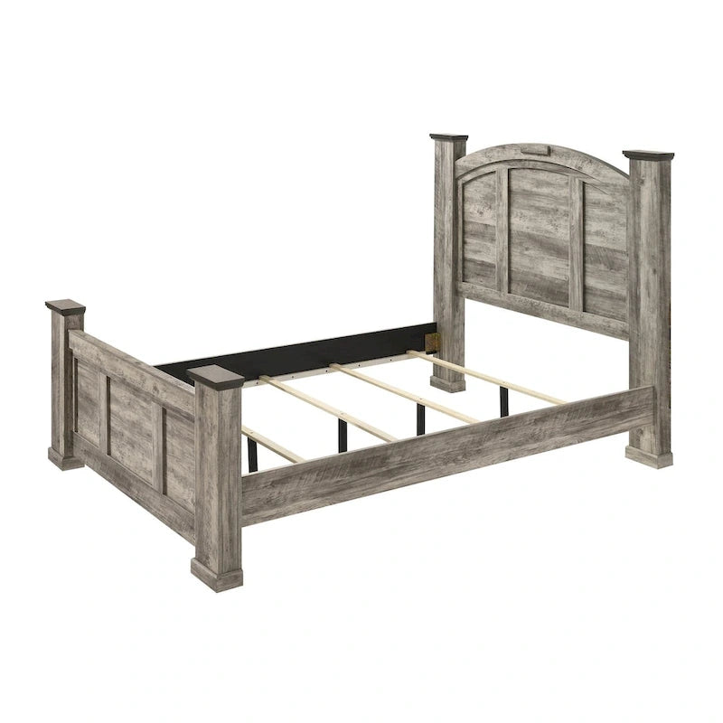 Chambre à coucher Aimon Gray Rustique (3 pièces)