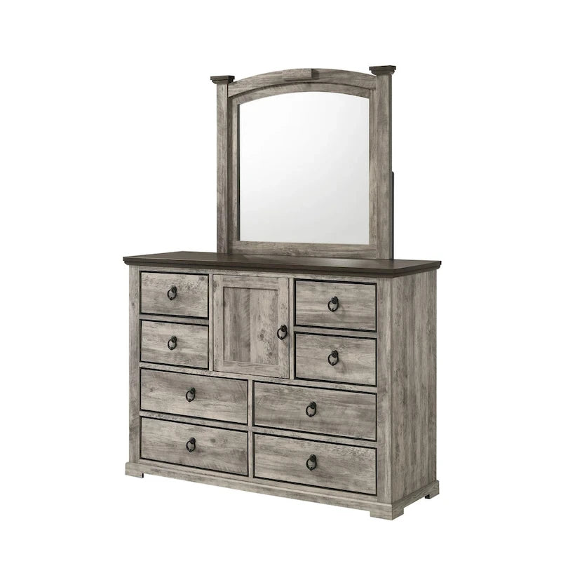Chambre à coucher Aimon Gray Rustique (3 pièces)