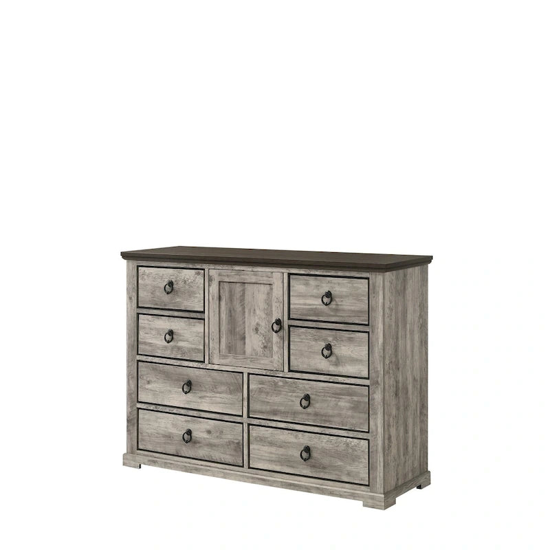 Chambre à coucher Aimon Gray Rustique (3 pièces)