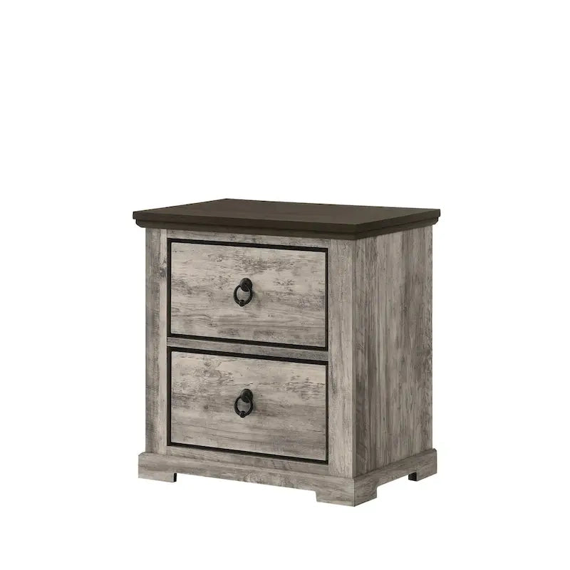 Chambre à coucher Aimon Gray Rustique (3 pièces)