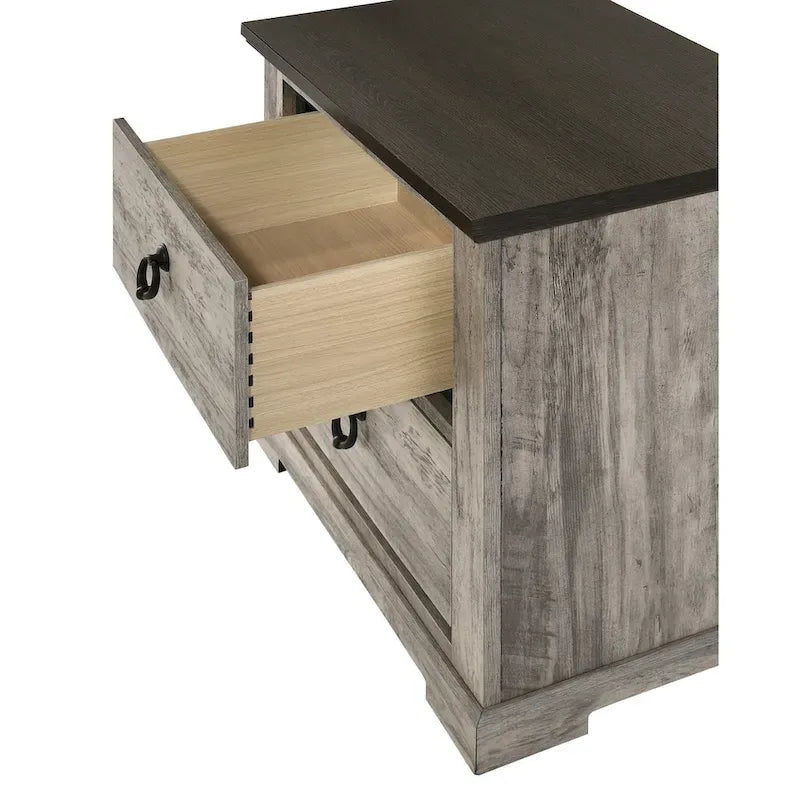 Chambre à coucher Aimon Gray Rustique (3 pièces)
