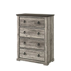 Chambre à coucher Aimon Gray Rustique (3 pièces)