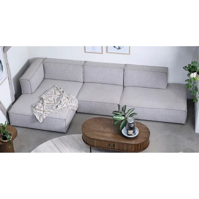 Canapé modulable 3 places Rye Studio Deep Seat, avec méridienne