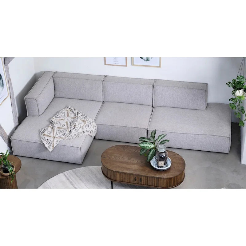 Canapé modulable 3 places Rye Studio Deep Seat, avec méridienne