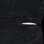 Canapé modulable en forme de L, revêtu de velours côtelé, avec méridienne, pouf et 3 coussins