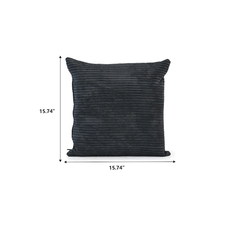 Canapé modulable en forme de L, revêtu de velours côtelé, avec méridienne, pouf et 3 coussins