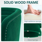 Fauteuil baril pivotant clouté