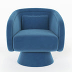 Fauteuil baril pivotant clouté