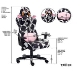 Chaise de jeu réglable Fun Cow Print Luxx Series