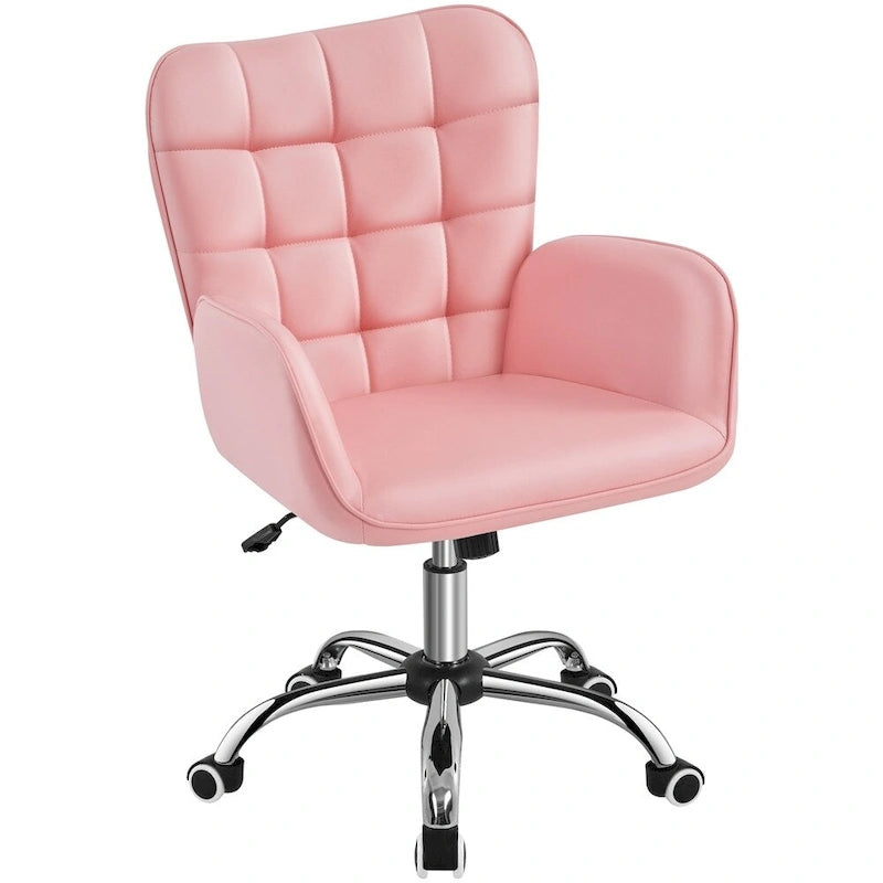 Chaise de bureau Yaheetech en similicuir avec accoudoirs rembourrés Chaise de bureau moderne - N/A