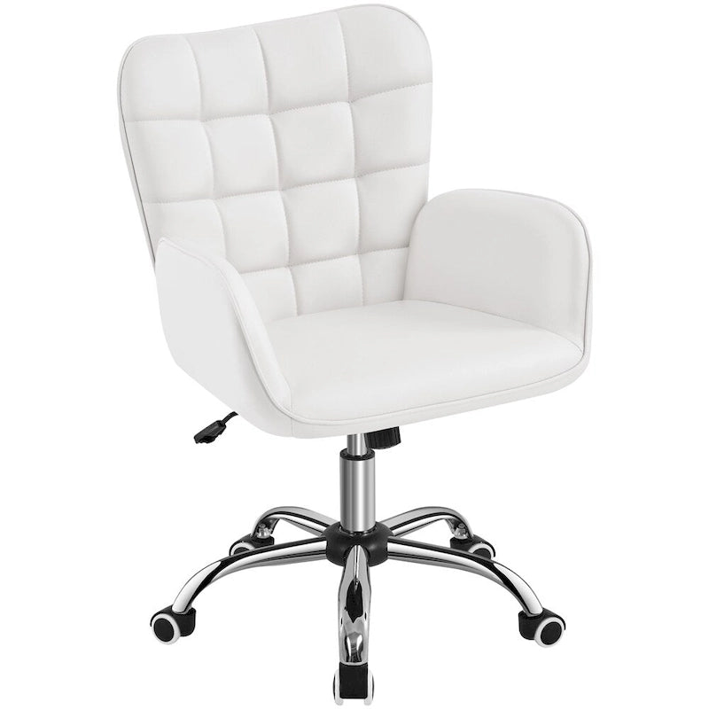 Chaise de bureau Yaheetech en similicuir avec accoudoirs rembourrés Chaise de bureau moderne - N/A