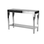 Console miroir avec étagère inférieure
