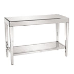 Console miroir avec étagère inférieure