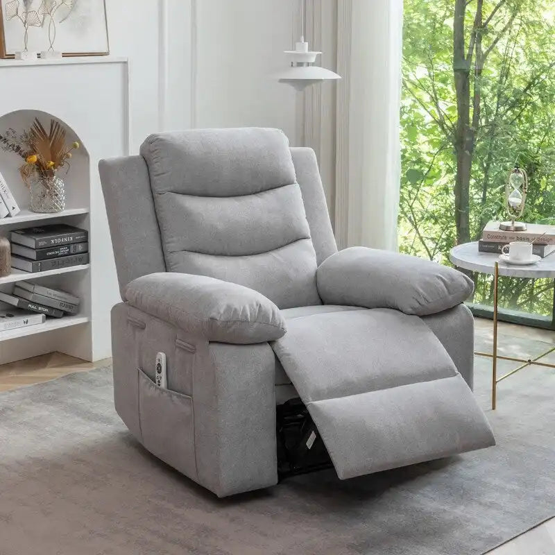 Fauteuil inclinable électrique GEITIN avec fonction de massage réglable et système de chauffage