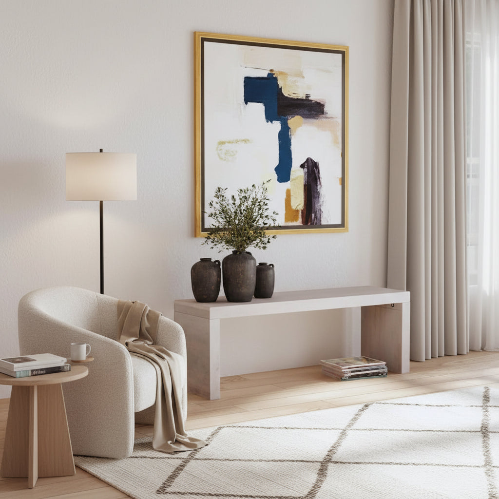 Karson White Sand Solid Wood Bench by East at Main