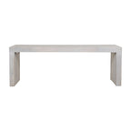 Banc Karson en bois massif blanc sable par East at Main