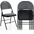 Chaises pliantes 2/4 pièces portables rembourrées pour bureau, cuisine ou salle à manger
