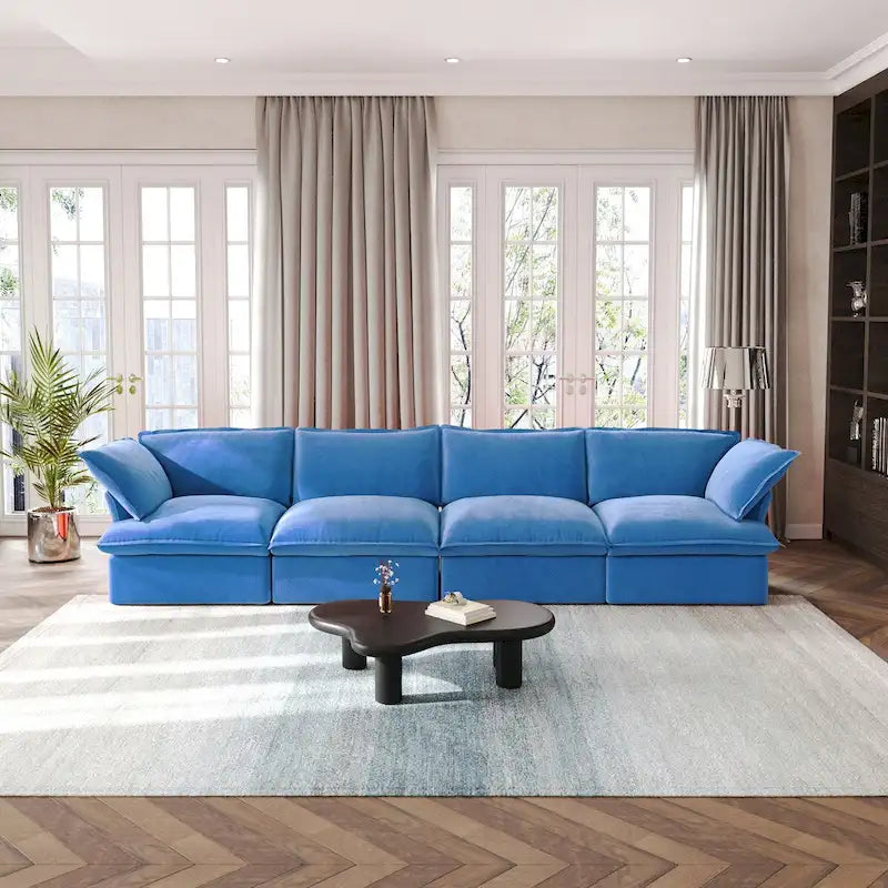 Canapé modulaire, canapé 4 places en velours 162,98, canapé pour salon ou appartement
