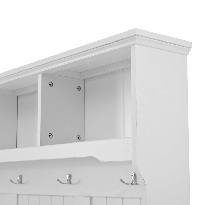 Meuble d'entrée 4-en-1 Merax avec banc de rangement