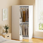 Armoire d'angle Polygon avec rangement suspendu