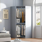 Armoire d'angle Polygon avec rangement suspendu