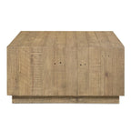 NADAAL STUDIOS Niall, Table basse carrée en bois, Marron - 31.5 X 31.5 X 16