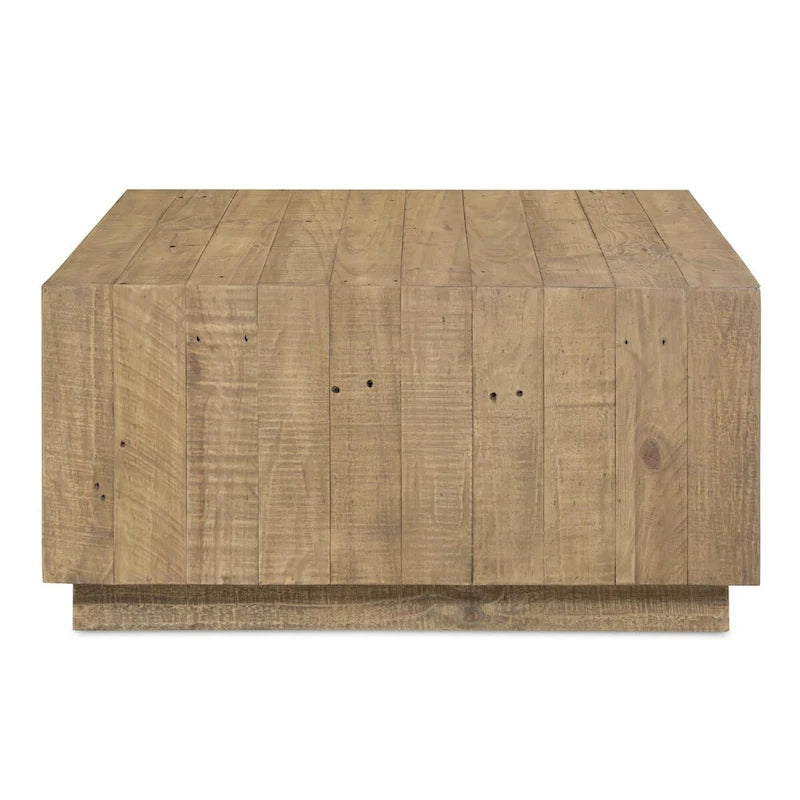 NADAAL STUDIOS Niall, Table basse carrée en bois, Marron - 31.5 X 31.5 X 16