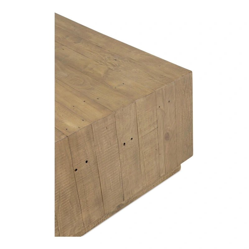 NADAAL STUDIOS Niall, Table basse carrée en bois, Marron - 31.5 X 31.5 X 16