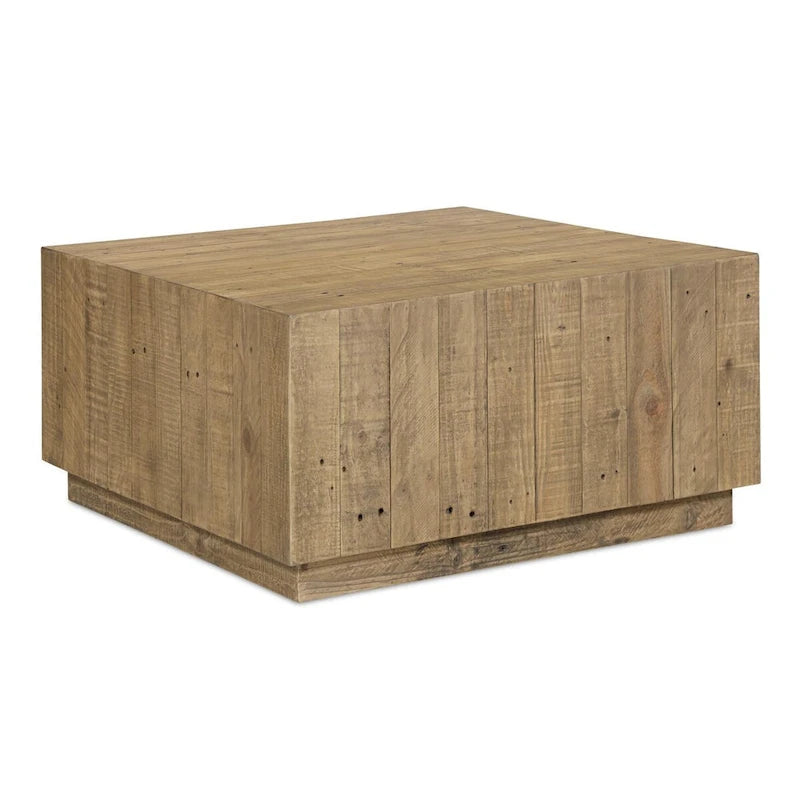 NADAAL STUDIOS Niall, Table basse carrée en bois, Marron - 31.5 X 31.5 X 16